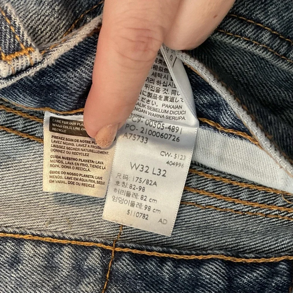 Levi's 505 Jeans Mens 31x30(true) Light Wash Blue Regular Straight Denim Pants